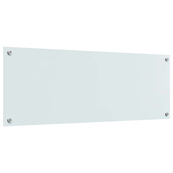 vidaXL Konyhai splashback Feh&eacute;r 110 x 40 x 0,6 cm edzett &uuml;veg