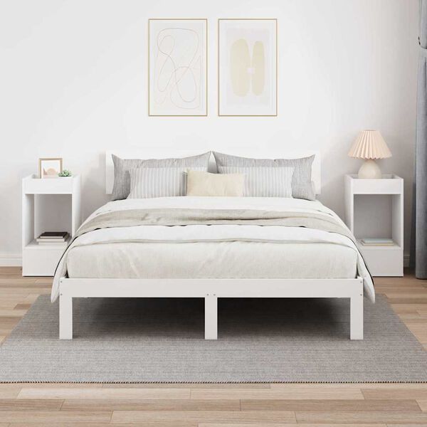 vidaXL V&eacute;gasztal 2 pcs Feh&eacute;r 30 x 30 x 56 cm Faanyag