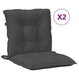 vidaXL 2 db melange antracit sz&ouml;vet h&aacute;tt&aacute;ml&aacute;s sz&eacute;kp&aacute;rna 100x50x7 cm