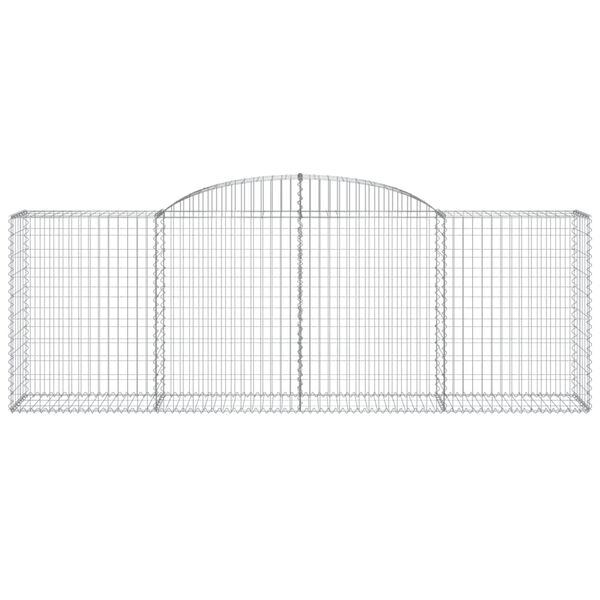vidaXL 11 db &iacute;ves horganyzott vas gabion kos&aacute;r 300 x 50 x 100/120 cm