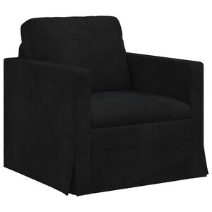 vidaXL Kanap&eacute; Fekete 78 x 78 x 80 cm B&aacute;rsony