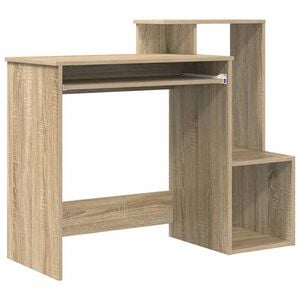 vidaXL Asztal Sonoma t&ouml;lgy Szerelt Fa 106 x 41 x 88.5 cm