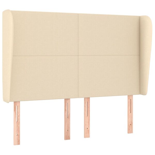 vidaXL kr&eacute;msz&iacute;nű sz&ouml;vet fejt&aacute;mla sz&aacute;rnyakkal 147 x 23 x 118/128 cm