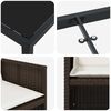 vidaXL Kert &eacute;tkező szett 5 pcs Barna polirattan