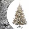 vidaXL Műkar&aacute;csonyfa g&ouml;mbbel 180 cm 300 LED Meleg feh&eacute;r PVC &eacute;s f&eacute;m