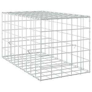 vidaXL Gabion 5 mm Dr&oacute;ttal &eacute;s 10x10 cm R&aacute;csos 50x100x50 cm