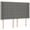 vidaXL s&ouml;t&eacute;tsz&uuml;rke sz&ouml;vet fejt&aacute;mla sz&aacute;rnyakkal 147x16x118/128 cm