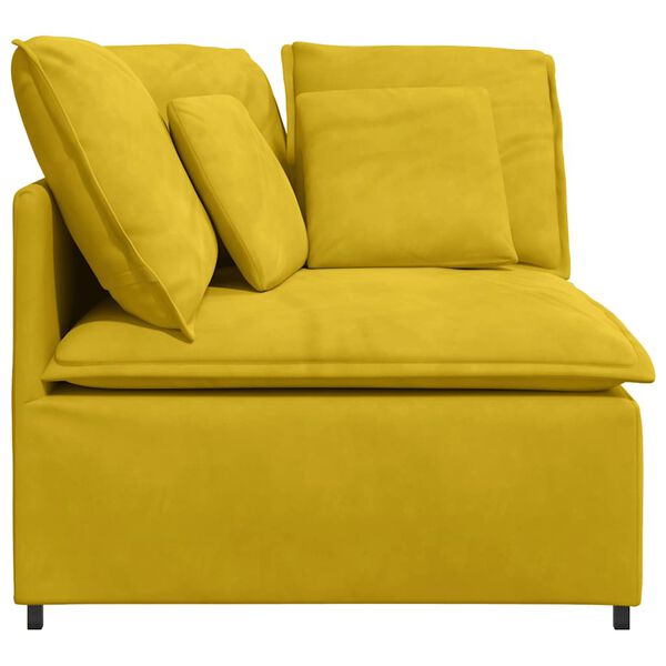 vidaXL s&aacute;rga modul&aacute;ris kanap&eacute; sarokmodul p&aacute;rn&aacute;kkal 100 cm