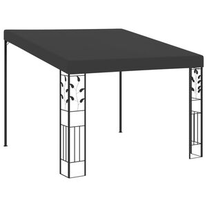vidaXL antracitsz&uuml;rke falra szerelhető pavilon 3 x 3 x 2,5 m