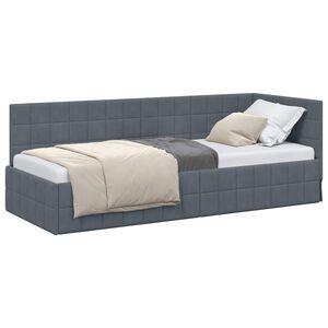 vidaXL Sarok&aacute;gy keret S&ouml;t&eacute;tsz&uuml;rke 80 x 200 cm B&aacute;rsony