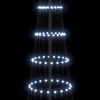 vidaXL LED Kar&aacute;csonyi Fenyő 355 LED-del Hideg feh&eacute;r 184,5 cm F&eacute;m