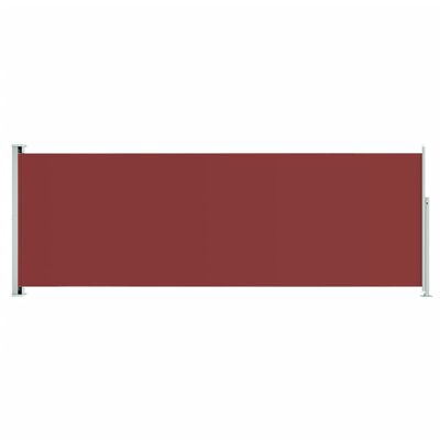 vidaXL piros behúzható oldalsó terasznapellenző 220 x 600 cm