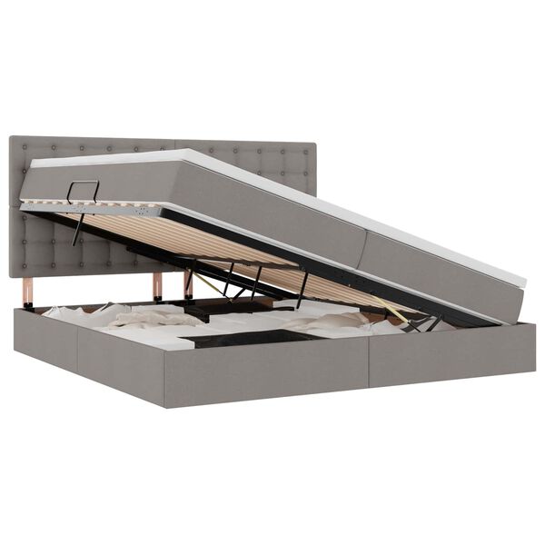 vidaXL &Aacute;gy t&aacute;rol&oacute;val &eacute;s matraccal T&oacute;psz&iacute;nű 200 x 200 cm Poli&eacute;szter