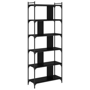 vidaXL K&ouml;nyvszekr&eacute;ny 5 szintes 76 x 32 x 192 cm Szerelt Fa Musta tammi