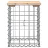 vidaXL tömör fenyőfa gabion kerti pad 33x31x42 cm