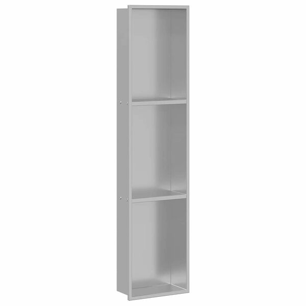 vidaXL Zuhany Niche Ez&uuml;st 90 x 20 x 9,5 cm Rozsdamentes ac&eacute;l