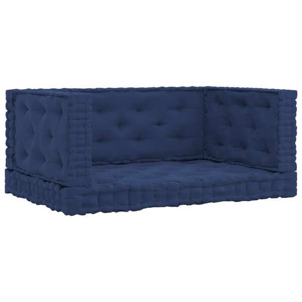 vidaXL 4 db vil&aacute;gos tenger&eacute;szk&eacute;k pamut raklapb&uacute;tor-padl&oacute;p&aacute;rna