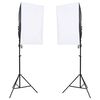 vidaXL fotóstúdió-felszerelés lámpákkal és háttérrel