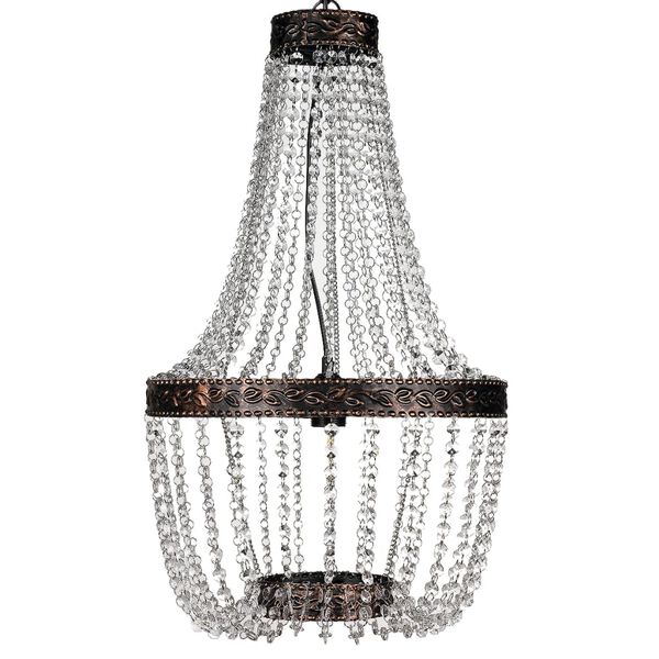 F&uuml;ggő Mennyezeti L&aacute;mpa Csill&aacute;r Krist&aacute;ly Tervez&eacute;s Antik Barna Keret