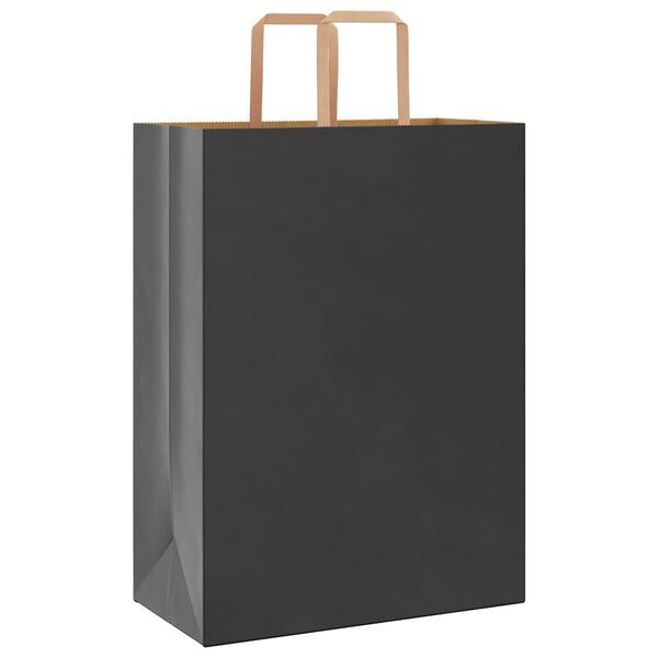 vidaXL 250 db fekete pap&iacute;rzacsk&oacute;k foganty&uacute;kkal 32x17x44 cm
