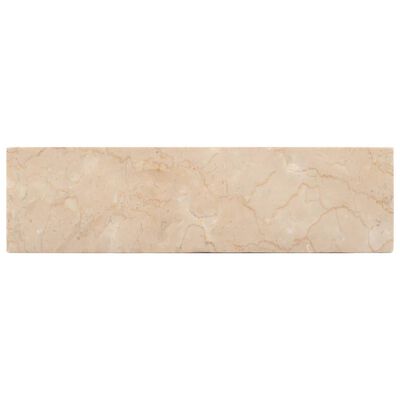 vidaXL krémszínű márvány mosdókagyló 45 x 30 x 12 cm