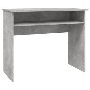 vidaXL betonsz&uuml;rke szerelt fa &iacute;r&oacute;asztal 90 x 50 x 74 cm