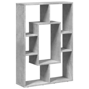 vidaXL betonsz&uuml;rke szerelt fa k&ouml;nyvespolc 63 x 20 x 90 cm