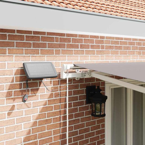 vidaXL Beh&uacute;zhat&oacute; napellenző Vil&aacute;gossz&uuml;rke 500 &times; 300 cm Sz&ouml;vet &eacute;s Ac&eacute;l