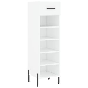 vidaXL feh&eacute;r szerelt fa cipőszekr&eacute;ny 30 x 35 x 105 cm