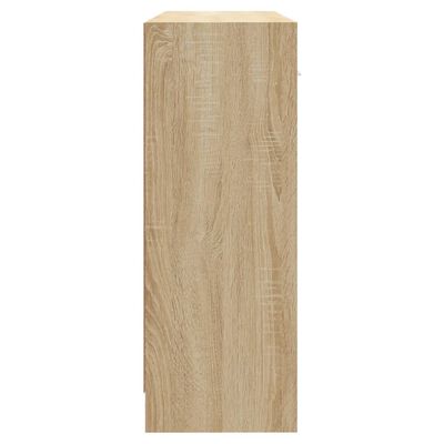 vidaXL sonoma-tölgyszínű szerelt fa tálalóasztal 91x28x75 cm