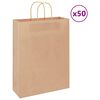 vidaXL 50 db barna pap&iacute;rzacsk&oacute;k foganty&uacute;kkal 32x12x42 cm