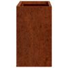 vidaXL 2 db rozsda sz&iacute;nű corten ac&eacute;l fali n&ouml;v&eacute;nytart&oacute; 53 x 10 x 17 cm
