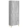vidaXL Szekr&eacute;ny szett 2 pcs Sz&uuml;rke Sonoma 66 x 34,5 x 90 cm Szerelt Fa