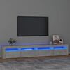 vidaXL betonsz&uuml;rke TV-szekr&eacute;ny LED-l&aacute;mp&aacute;kkal 240x35x40 cm