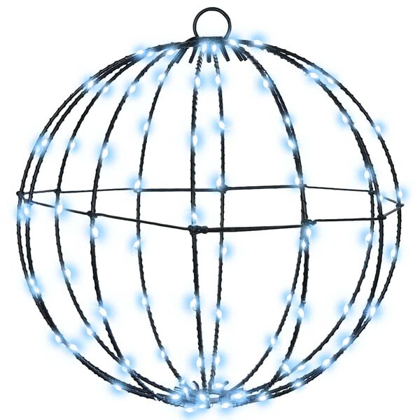 vidaXL Labda 192 LED-del 2 pcs Hideg feher 31,5 x 31,5 x 32 cm F&eacute;m