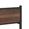 vidaXL barna tölgy színű fém ágykeret matrac nélkül 75 x 190 cm