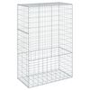 vidaXL horganyzott vas gabion kos&aacute;r fed&eacute;llel 100 x 50 x 150 cm