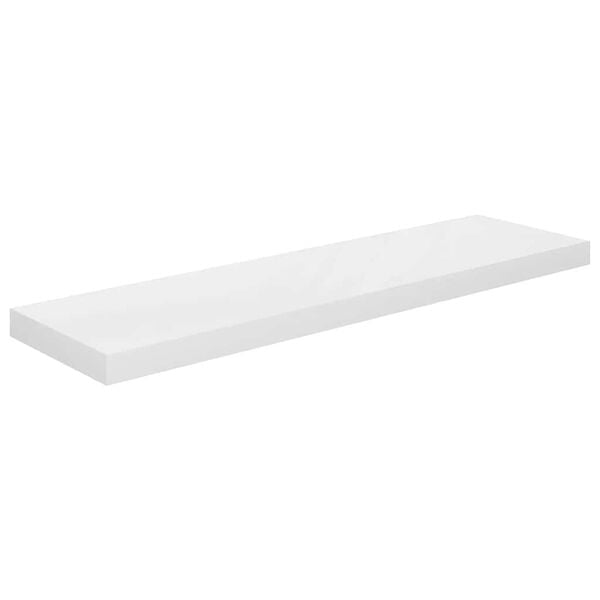 vidaXL magasf&eacute;nyű feh&eacute;r MDF lebegő fali polc 90 x 23,5 x 3,8 cm