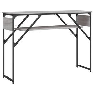 vidaXL sz&uuml;rke sonoma sz&iacute;nű szerelt fa t&aacute;lal&oacute;asztal polccal 105x30x75cm