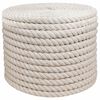 vidaXL Juta K&ouml;t&eacute;l 24 mm Feh&eacute;r 100% Tossa kender