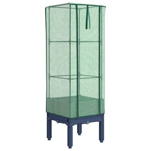 vidaXL rattan megjelen&eacute;sű magas&aacute;gy&aacute;s melegh&aacute;ztakar&oacute;val 40x40x140 cm