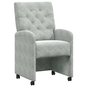 vidaXL Kerekes &Eacute;tkező Sz&eacute;kek 2 pcs Vil&aacute;gossz&uuml;rke 58 x 67 x 97 cm