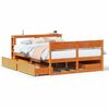 vidaXL viaszbarna t&ouml;m&ouml;r fenyőfa &aacute;gy matrac n&eacute;lk&uuml;l 140 x 190 cm