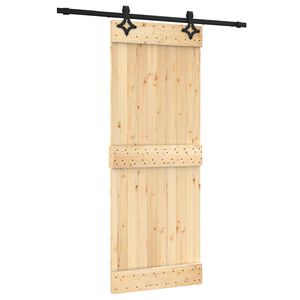 vidaXL Cs&uacute;sz&oacute; ajt&oacute; 80 x 210 cm Szil&aacute;rd Fenyőfa (Nem Kezelt)