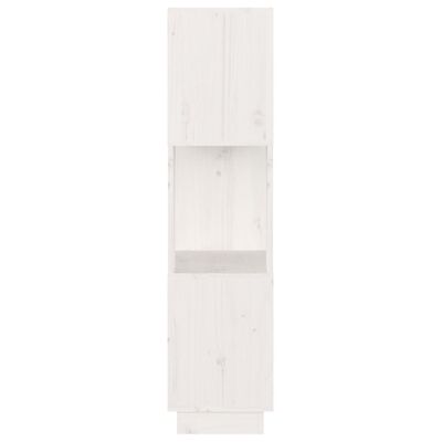 vidaXL fehér tömör fenyőfa könyvszekrény/térelválasztó 51x25x101 cm