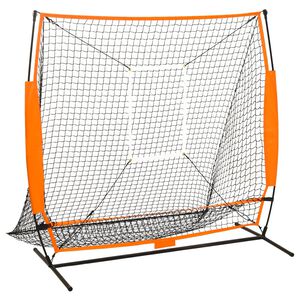 vidaXL fekete multisport/baseball gyakorl&oacute;h&aacute;l&oacute; 174 x 76 x 158,5 cm