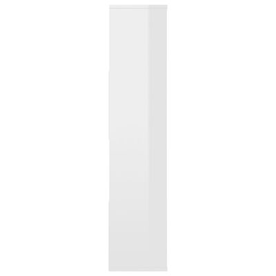 vidaXL magasfényű fehér forgácslap térelválasztó/szekrény 110x24x110