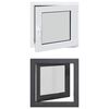 vidaXL D&ouml;nthető &eacute;s forgathat&oacute; pinceablak RISOR 50 x 50 cm PVC &eacute;s &Uuml;veg