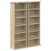 vidaXL CD szekr&eacute;ny 2 db Sonoma T&ouml;lgy 60 x 17 x 92 cm Szerelt Fa