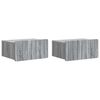 vidaXL Fali &eacute;jjeli szekr&eacute;ny 2 db Sz&uuml;rke Sonoma 49 x 34,5 x 24 cm